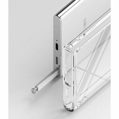 Ringke Fusion Crystal Case - хибриден удароустойчив кейс за Samsung Galaxy S22 Ultra (прозрачен) 7