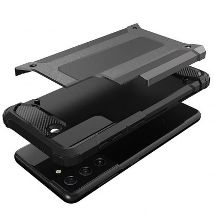 Hybrid Armor Case - хибриден удароустойчив кейс за Samsung Galaxy S22 Plus (черен) 2