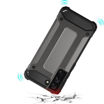 Hybrid Armor Case - хибриден удароустойчив кейс за Samsung Galaxy S22 Plus (черен) 5