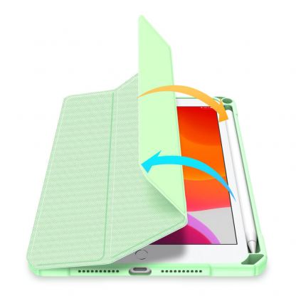DUX DUCIS Toby Tablet Case - хибриден удароустойчив кейс с отделение за Apple Pencil 2 за iPad mini 6 (2021) (зелен) 6