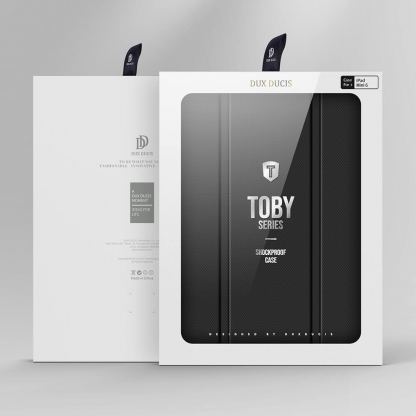 DUX DUCIS Toby Tablet Case - хибриден удароустойчив кейс с отделение за Apple Pencil 2 за iPad mini 6 (2021) (син) 5