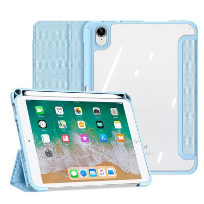 DUX DUCIS Toby Tablet Case - хибриден удароустойчив кейс с отделение за Apple Pencil 2 за iPad mini 6 (2021) (син) 9