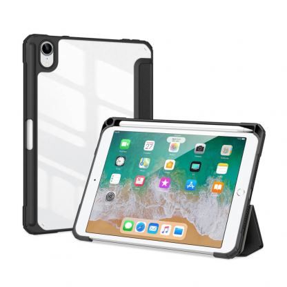DUX DUCIS Toby Tablet Case - хибриден удароустойчив кейс с отделение за Apple Pencil 2 за iPad mini 6 (2021) (черен) 12
