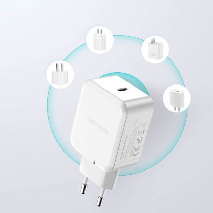 Dux Ducis Wall Charger USB-C 30W PD - захранване за ел. мрежа 30W с USB-C изход и технология за бързо зареждане (бял) 4