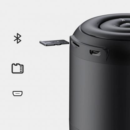 Joyroom Wireless Bluetooth Speaker 5W - безжичен блутут спийкър с микрофон и microSD слот за мобилни устройства (черен)  4
