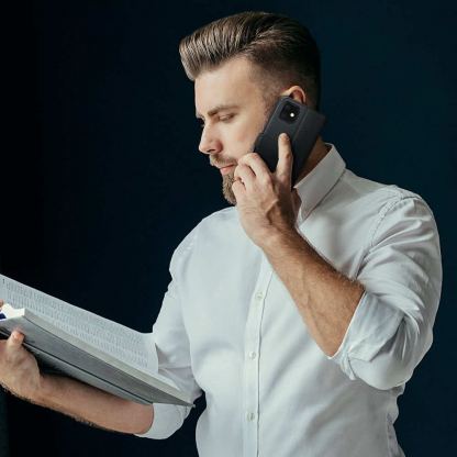 Tech-Protect Waller Leather Flip Case - кожен калъф, тип портфейл за Samsung Galaxy S22 Plus (черен) 3