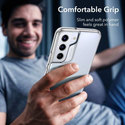 ESR Project Zero Case - силиконов (TPU) калъф за Samsung Galaxy S22 Plus (прозрачен)  8
