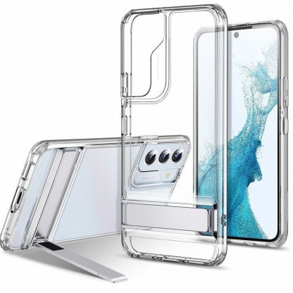 ESR Air Shield Boost Case - удароустойчив хибриден кейс с вградена поставка за Samsung Galaxy S22 Plus (прозрачен) 2