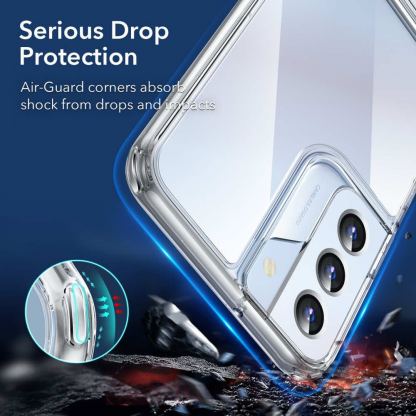 ESR Air Shield Boost Case - удароустойчив хибриден кейс с вградена поставка за Samsung Galaxy S22 Plus (прозрачен) 5