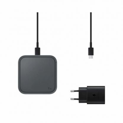 Samsung Wireless Charging Pad EP-P2400TBEGEU 15W - поставка (пад) с бързо безжично зареждане за Samsung смартфони и Qi съвместими устройства (сив)  5