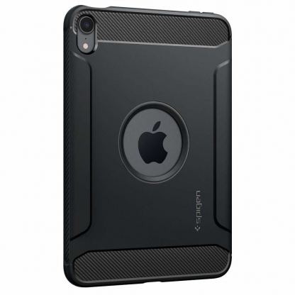 Spigen Rugged Armor Case - удароустойчив силиконов (TPU) калъф за iPad mini 6 (2021) (черен) 4