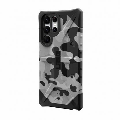 Urban Armor Gear Pathfinder SE Camo Case - удароустойчив хибриден кейс за Samsung Galaxy S22 Ultra (сив камуфлаж) 2