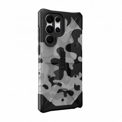 Urban Armor Gear Pathfinder SE Camo Case - удароустойчив хибриден кейс за Samsung Galaxy S22 Ultra (сив камуфлаж) 3