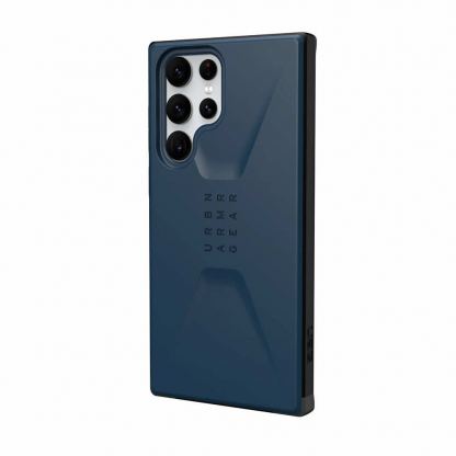 Urban Armor Gear Civilian Case - удароустойчив хибриден кейс за Samsung Galaxy S22 Ultra (тъмносин) 2