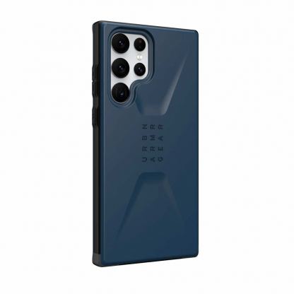 Urban Armor Gear Civilian Case - удароустойчив хибриден кейс за Samsung Galaxy S22 Ultra (тъмносин) 8