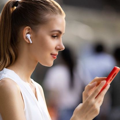 Baseus Encok W3 TWS In-Ear Bluetooth Earphones - безжични блутут слушалки със зареждащ кейс (бял) 10