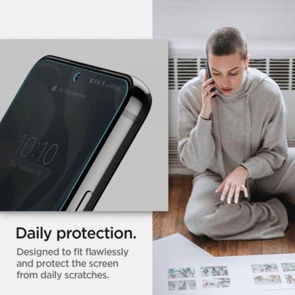 Spigen Neo FLEX Solid Screen Protector - 2 броя защитно покритие с извити ръбове за целия дисплей на Samsung Galaxy S22 7