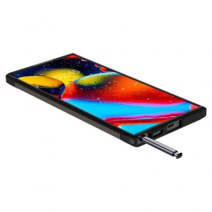 Spigen Tough Armor Case - хибриден кейс с най-висока степен на защита за Samsung Galaxy S22 Ultra (сив) 9