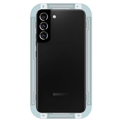 Spigen Tempered Glass GLAS.tR EZ Fit - калено стъклено защитно покритие за дисплея на Samsung Galaxy S22 (2 броя) (прозрачно) 6