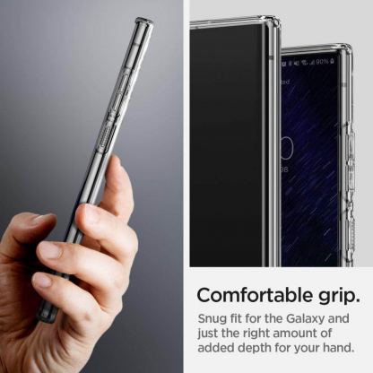 Spigen Liquid Crystal Case - тънък силиконов (TPU) калъф за Samsung Galaxy S22 Ultra (прозрачен) 8