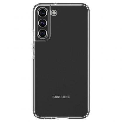 Spigen Liquid Crystal Case - тънък силиконов (TPU) калъф за Samsung Galaxy S22 Plus (прозрачен) 2