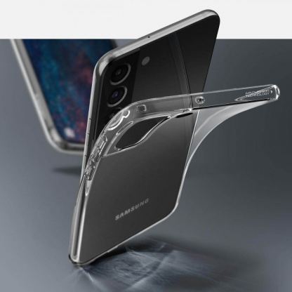 Spigen Liquid Crystal Case - тънък силиконов (TPU) калъф за Samsung Galaxy S22 (прозрачен) 8