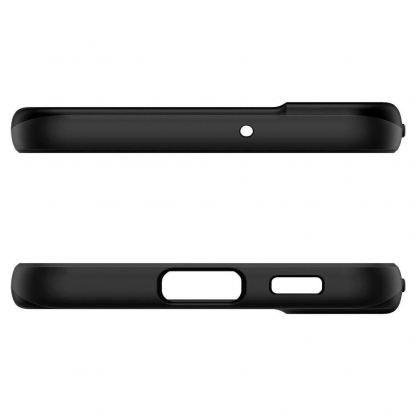 Spigen Thin Fit Case - качествен тънък матиран кейс за Samsung Galaxy S22 (черен) 5