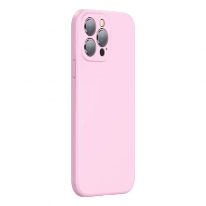Baseus Jelly Liquid Silica Gel Case (ARYT001104) - силиконов (TPU) калъф за iPhone 13 Pro Max (розов) 3
