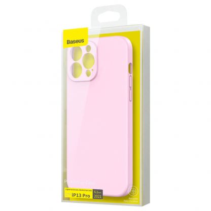Baseus Jelly Liquid Silica Gel Case (ARYT001104) - силиконов (TPU) калъф за iPhone 13 Pro Max (розов) 5