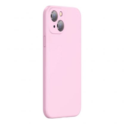 Baseus Jelly Liquid Silica Gel Case (ARYT000904) - силиконов (TPU) калъф за iPhone 13 (розов) 3