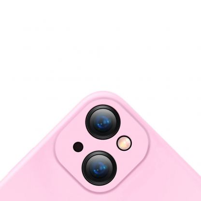 Baseus Jelly Liquid Silica Gel Case (ARYT000904) - силиконов (TPU) калъф за iPhone 13 (розов) 12