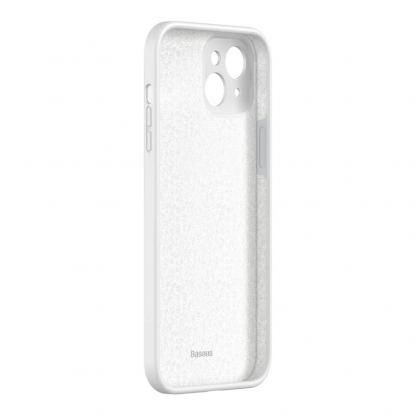 Baseus Jelly Liquid Silica Gel Case (ARYT000302) - силиконов (TPU) калъф за iPhone 13 (бял) 8