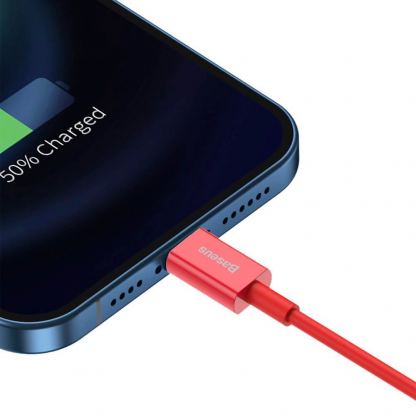 Baseus Superior Lightning USB Cable (CALYS-A09) - USB кабел за Apple устройства с Lightning порт (100 см) (червен) 8