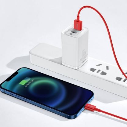 Baseus Superior Lightning USB Cable (CALYS-A09) - USB кабел за Apple устройства с Lightning порт (100 см) (червен) 9