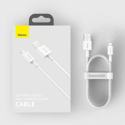 Baseus Superior Lightning USB Cable (CALYS-A02) - USB кабел за Apple устройства с Lightning порт (100 см) (бял) 18