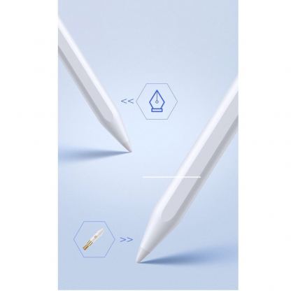 Dux Ducis Stylus Pen Cassic Version (USB-C port) - алуминиева професионална писалка за iPad (бял) 7