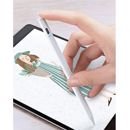 Dux Ducis Stylus Pen Cassic Version (USB-C port) - алуминиева професионална писалка за iPad (бял) 12