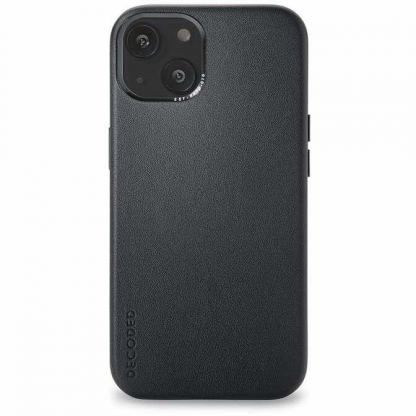 Decoded MagSafe Leather Case - кожен (естествена кожа) кейс с MagSafe за iPhone 13 mini (черен)
