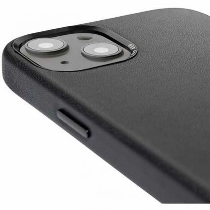 Decoded MagSafe Leather Case - кожен (естествена кожа) кейс с MagSafe за iPhone 13 mini (черен) 2