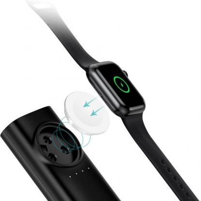 Choetech MFI Power Bank Apple Watch 5000mAh - сертифицирана външна батерия за зареждане на Apple Watch (черен) 3