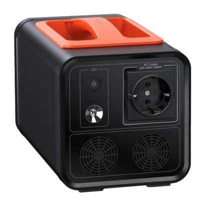 Choetech Portable Power Station 300W - мощна външна батерия с AC (220V за ел. мрежа), USB-C 60W, 3 x USB-A изходи и 120W гнездо за кола (черен) 7