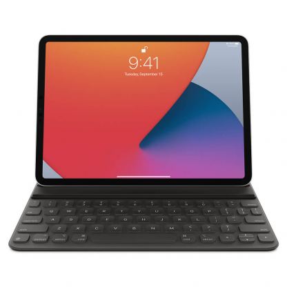 Apple Smart Keyboard Folio US - оригинален полиуретанов калъф, клавиатура и поставка за iPad Pro 11 M1 (2021), iPad Pro 11 (2020), iPad Pro 11 (2018), iPad Air 5 (2022), iPad Air 4 (2020) (черен) 2