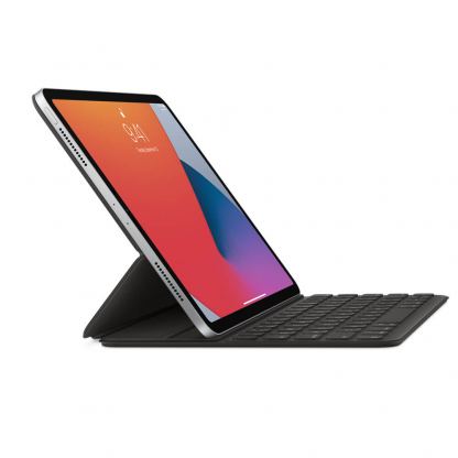 Apple Smart Keyboard Folio US - оригинален полиуретанов калъф, клавиатура и поставка за iPad Pro 11 M1 (2021), iPad Pro 11 (2020), iPad Pro 11 (2018), iPad Air 5 (2022), iPad Air 4 (2020) (черен) 3