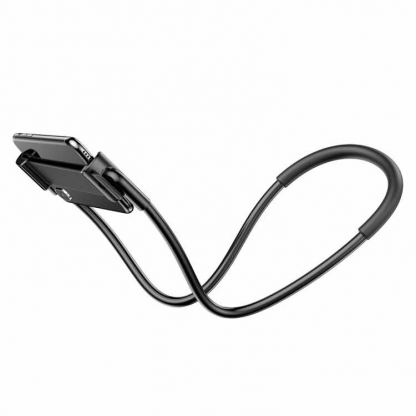 Baseus Necklace Lazy Bracket (SUJG-ALR01) - ергономична поставка за врата за мобилни устройства от 4 до 10 инча (черен) 4