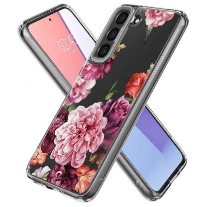 Spigen Cyrill Cecile Case Rose Floral - хибриден кейс с висока степен на защита за Samsung Galaxy S22 (цветни мотиви) 6
