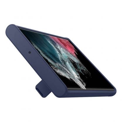 Samsung Protective Standing Cover EF-RS908CNEGWW - оригинален хибриден кейс за Samsung Galaxy S22 Ultra (тъмносин) 6