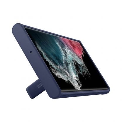 Samsung Protective Standing Cover EF-RS908CNEGWW - оригинален хибриден кейс за Samsung Galaxy S22 Ultra (тъмносин) 8