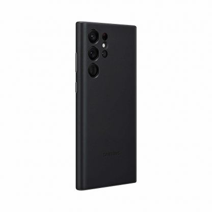 Samsung Leather Cover EF-VS908LBEGWW - оригинален кожен кейс (естествена кожа) за Samsung Galaxy S22 Ultra (черен) 3