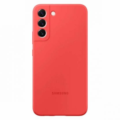 Samsung Silicone Cover EF-PS906TPEGWW - оригинален силиконов кейс за Samsung Galaxy S22 Plus (червен)