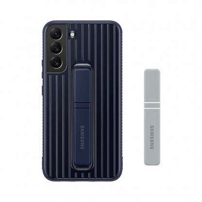Samsung Protective Standing Cover EF-RS906CNEGWW - оригинален хибриден кейс за Samsung Galaxy S22 Plus (тъмносин) 6